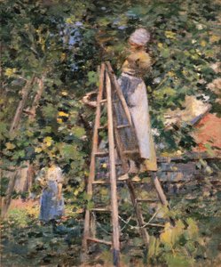 Pflaumen sammeln von Theodore Robinson