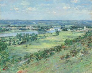 Das Tal der Seine, von den Hügeln von Giverny von Theodore Robinson