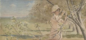 Unter grünen Apfelzweigen von Theodore Robinson
