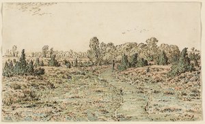Fußweg in den Barbizonnières von Theodore Rousseau