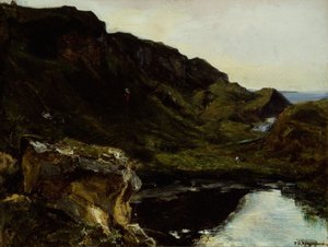 Landschaft, ca. 1835 von Theodore Rousseau