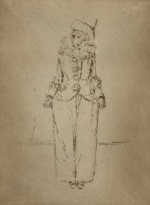 Pierrot en Pied, Porträt der Dame A. C.