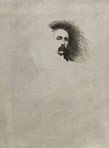 Porträt von Basil Gotto (Schwarz-Weiß-Version) von Theodore Roussel
