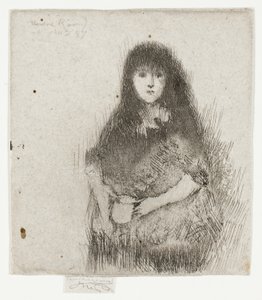 Porträt eines kleinen spanischen Mädchens von Theodore Roussel