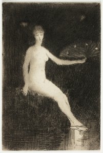 Sommer (Schwarz-Weiß-Version) von Theodore Roussel