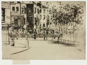 Die Ecke von Cheyne Walk, Chelsea von Theodore Roussel