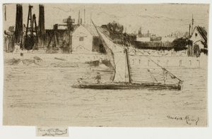 Das kleine Lastkahn, Chelsea von Theodore Roussel