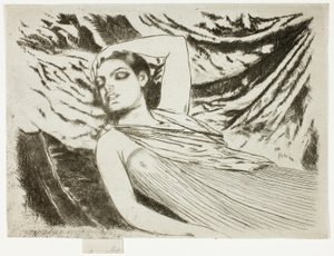 Das schlafende Modell oder Die Schläferin von Theodore Roussel