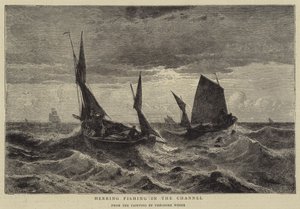 Heringsfischen im Kanal von Theodore Weber