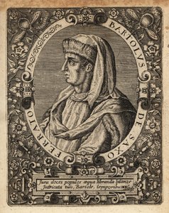 Bartolus de Saxoferrato, italienischer Rechtsprofessor von Theodore de Bry