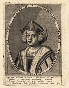 Christoph Kolumbus, italienischer Entdecker und Kolonisator von Theodore de Bry