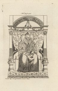 Königin Elisabeth I. von England aus einem Buntglasfenster