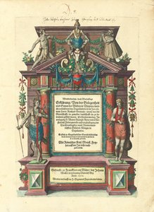 Titelseite der ersten deutschen Ausgabe des ersten Teils von "Große Reisen: Amerika", 1590