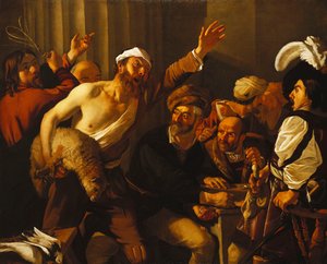 Christus vertreibt die Geldwechsler aus dem Tempel von Theodore van Baburen