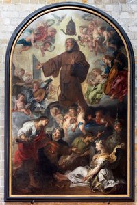 Die Erhöhung oder Verherrlichung des heiligen Franz von Paula, Theodoor Van Thulden von Theodore van Thulden