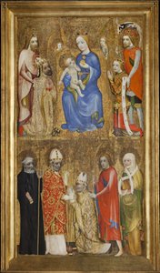 Votivbild des Erzbischofs Jan Ocko von Vlasim von Theodoricus of Prague