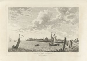 Ansicht von Oudeschild auf Texel von Theodorus de Roode