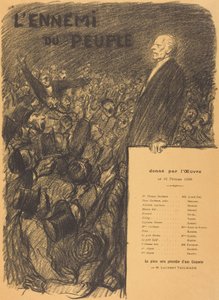 Der Volksfeind von Théophile Alexandre Steinlen