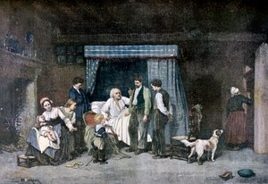 Der Arbeiter und seine Kinder von Theophile Emmanuel Duverger