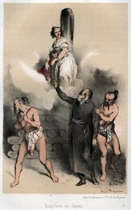 Sebastien Kimura auf dem Weg zu seinem Scheiterhaufen, 1845
