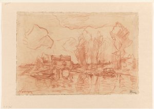 Landschaft bei Nijmegen von Theophile de Bock