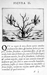 Prophezeiungsfigur II aus Prognosticatio Eximii Doctoris Paracelsi, 1536 von Theophrastus Bombastus von Hohenheim Paracelsus