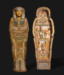 Sarg von Nesykhonsu, Theben, späte 21. bis frühe 22. Dynastie