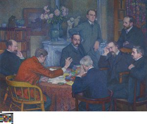 Eine Lesung von Emile Verhaeren von Théo van Rysselberghe