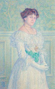 Porträt von Laure Flé, 1898 von Théo van Rysselberghe