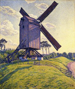 Windmühle in Flandern von Théo van Rysselberghe