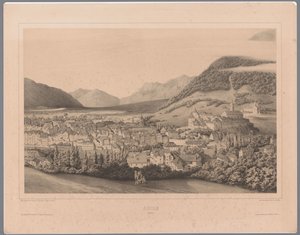 Blick auf Chur in Graubünden