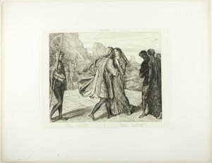 O mein schöner Krieger!, Platte 5 (Akt 2, Szene 1) aus Othello von Théodore Chassériau