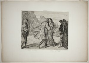 O mein schöner Krieger!, Platte fünf aus Othello von Théodore Chassériau