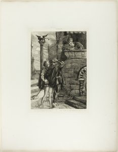 Owake! Was Ho! Brabantio! Platte 1 (Akt 1, Szene 1) aus Othello von Théodore Chassériau