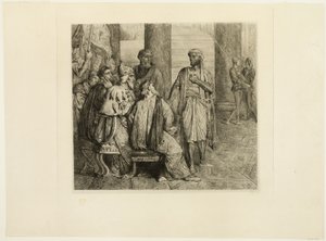Sie liebte mich wegen der Gefahren, Platte drei aus Othello von Théodore Chassériau