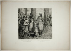Sie liebte mich für die Gefahren, Platte drei aus Othello von Théodore Chassériau