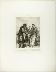 Sie dankte mir, Platte 2 (Akt 1, Szene 3), aus Othello von Théodore Chassériau