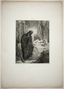 Doch sie muss sterben, Platte elf aus Othello von Théodore Chassériau