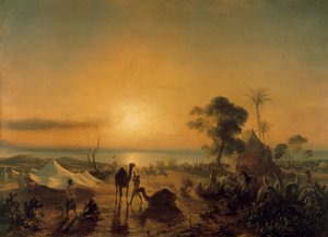 Das Lager bei Staoueli, 1830 von Jean Antoine Theodore Gudin