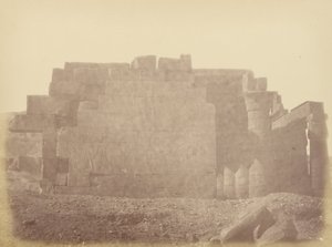 Nahaufnahme der Rückseite des Ramasseum
