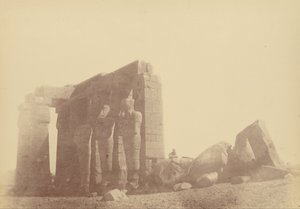 Nahansicht des Kolosses des Ramasseum