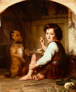 Betteln um Brot von Thomas Francis Dicksee