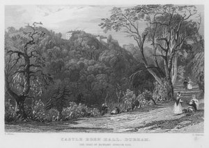 Castle Eden Hall, Durham, der Sitz von Rowland Burdon (Stich) von Thomas (after) Allom