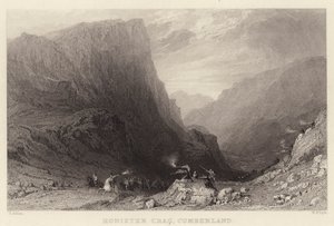 Honister Crag, Cumberland von Thomas (after) Allom