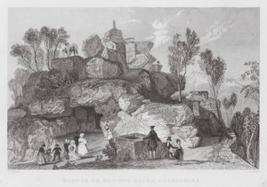 Rooter oder Roo-tor Felsen, Derbyshire von Thomas (after) Allom