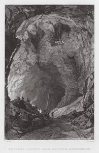 Rutland Cavern, bei Matlock, Derbyshire (Stich) von Thomas (after) Allom