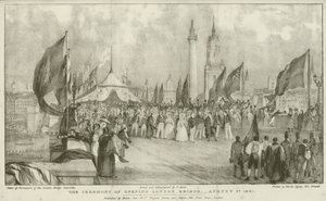 Die Zeremonie der Eröffnung der London Bridge