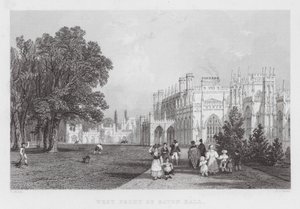 Westfront von Eaton Hall von Thomas (after) Allom