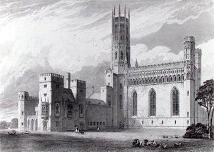 Fonthill Abbey von Südosten, aus 
