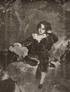 Porträt von Master Lambton als Junge, Charles William Lambton, der Rote Junge, Gravur nach einem Gemälde von Thomas Lawrence von Thomas (after) Lawrence